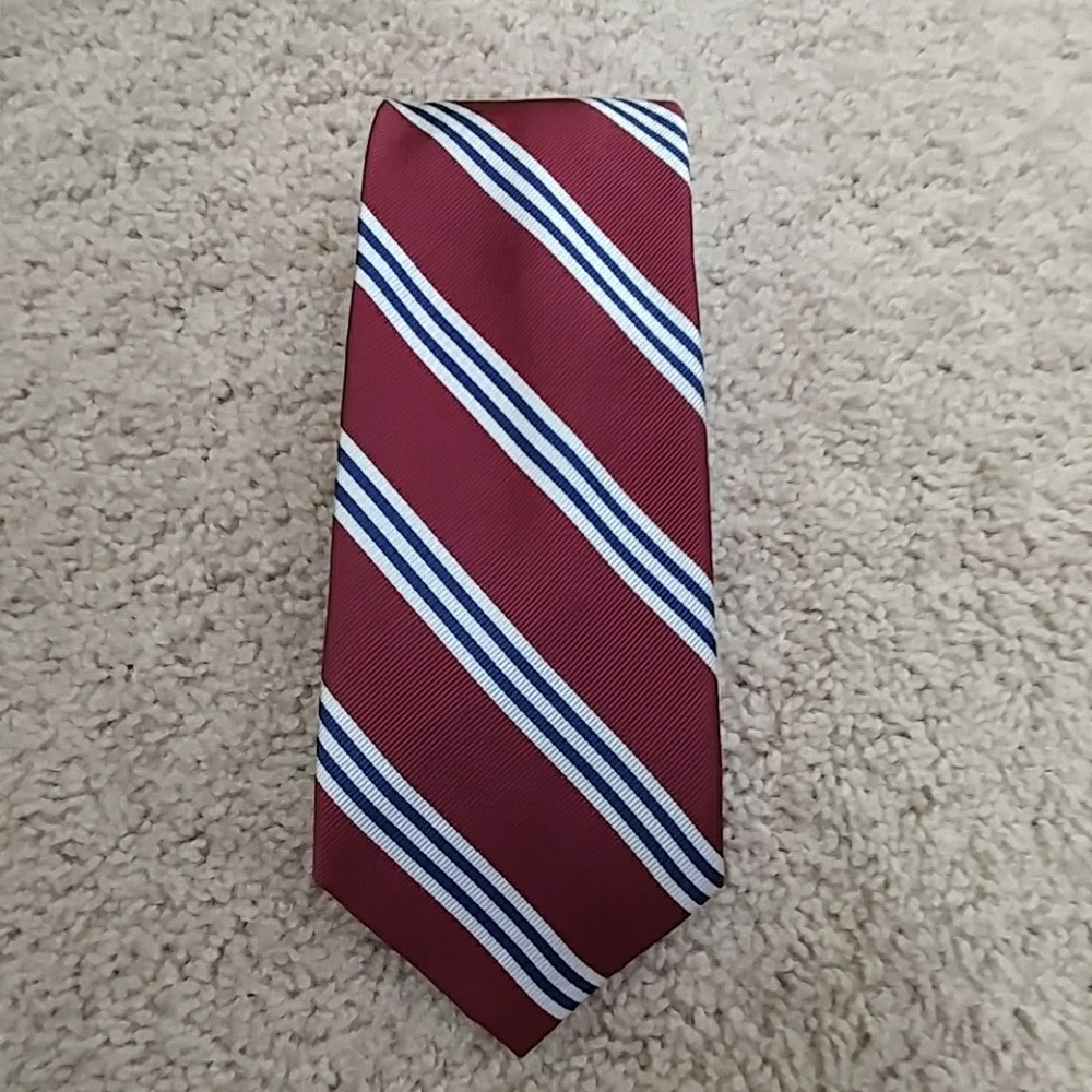 NWT Jos. A. Bank Multicolor Striped 100% Silk Tie